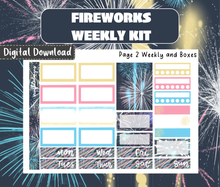 Fireworks Weekly Sticker Kit Digital Download