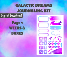 Galactic Dreams Journaling Sticker Kit Digital Download