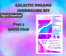 Digital Download - Galactic Dreams Journaling Sticker Kit