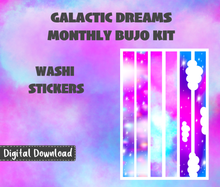 Digital Download - Galactic Dreams Monthly Bujo Sticker Kit