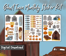 Digital Download - Ghost Town Sticker Kit Theme and Trackers