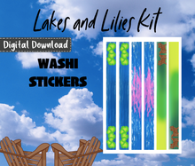 Digital Download - Lakes and Lilies Monthly Sticker Kit