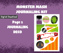 Monster Mash Journaling Sticker Kit Digital Download