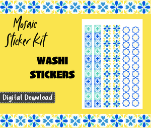 Digital Download - Mosaic Tile Monthly Sticker Kit