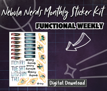 Digital Download - Nebula Nerds Galaxy Sticker Kit Theme