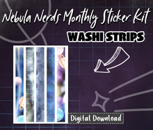 Digital Download - Nebula Nerds Galaxy Sticker Kit Theme