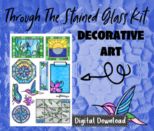 Through The Stained Glass Sticker Kit Digital Download