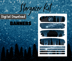 Stargazer Monthly Sticker Kit Digital Download