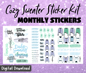 Digital Download - Cozy Sweater Sticker Kit