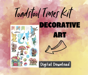 Toadstool Times Monthly Sticker Kit Digital Download