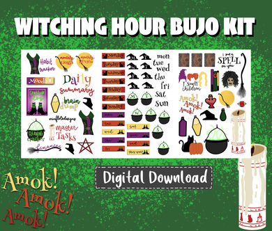 Rainbow Office Monthly Bullet Journal Sticker Kit Digital Download – Erin  Floto Designs
