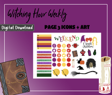 Witching Hour Weekly Sticker Kit Digital Download