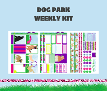 Dog Park Weekly Sticker Kit Digital Download