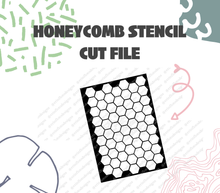 Honeycomb Full Page Stencil Cut File Digital Download