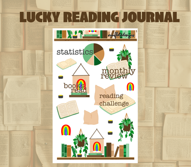 Digital Download - Lucky Reading Journaling Stickers