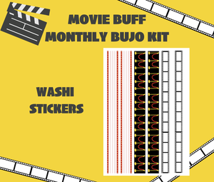 Digital Download - Movie Buff Monthly Bujo Sticker Kit