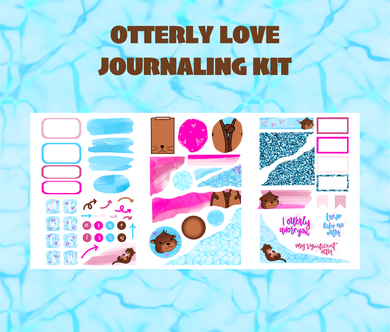 Otterly Love Journaling Sticker Kit Digital Download