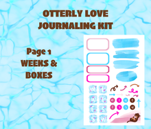 Digital Download - Otterly Love Journaling Sticker Kit