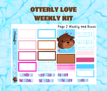 Otterly Love Weekly Sticker Kit Digital Download