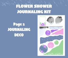 Flower Shower Journaling Sticker Kit Digital Download