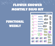 Flower Shower Monthly Bujo Sticker Kit Digital Download