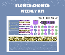 Digital Download - Flower Shower Weekly Sticker Kit