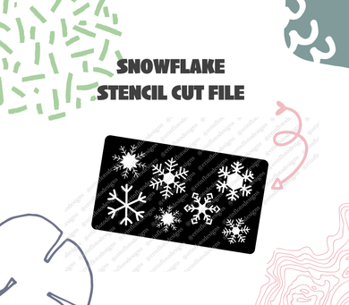 Snowflake Stencil Cut File Digital Download