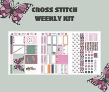 Digital Download - Cross Stitch Weekly Sticker Kit