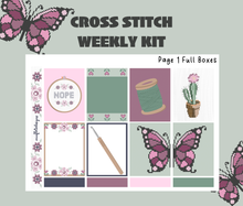 Cross Stitch Weekly Sticker Kit Digital Download