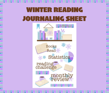 Digital Download - Winter Reading Journaling Stickers